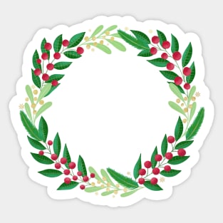 Winter wreath Sticker